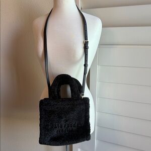 Kate spade Elegant Black Faux Fur Handbag